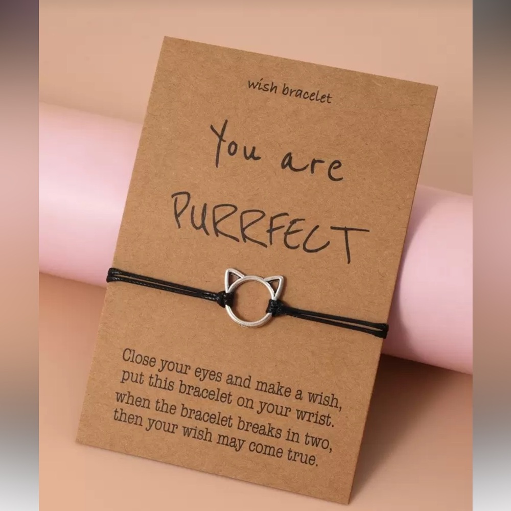 Cat Ear Wish Bracelet – “You Are Purrfect”